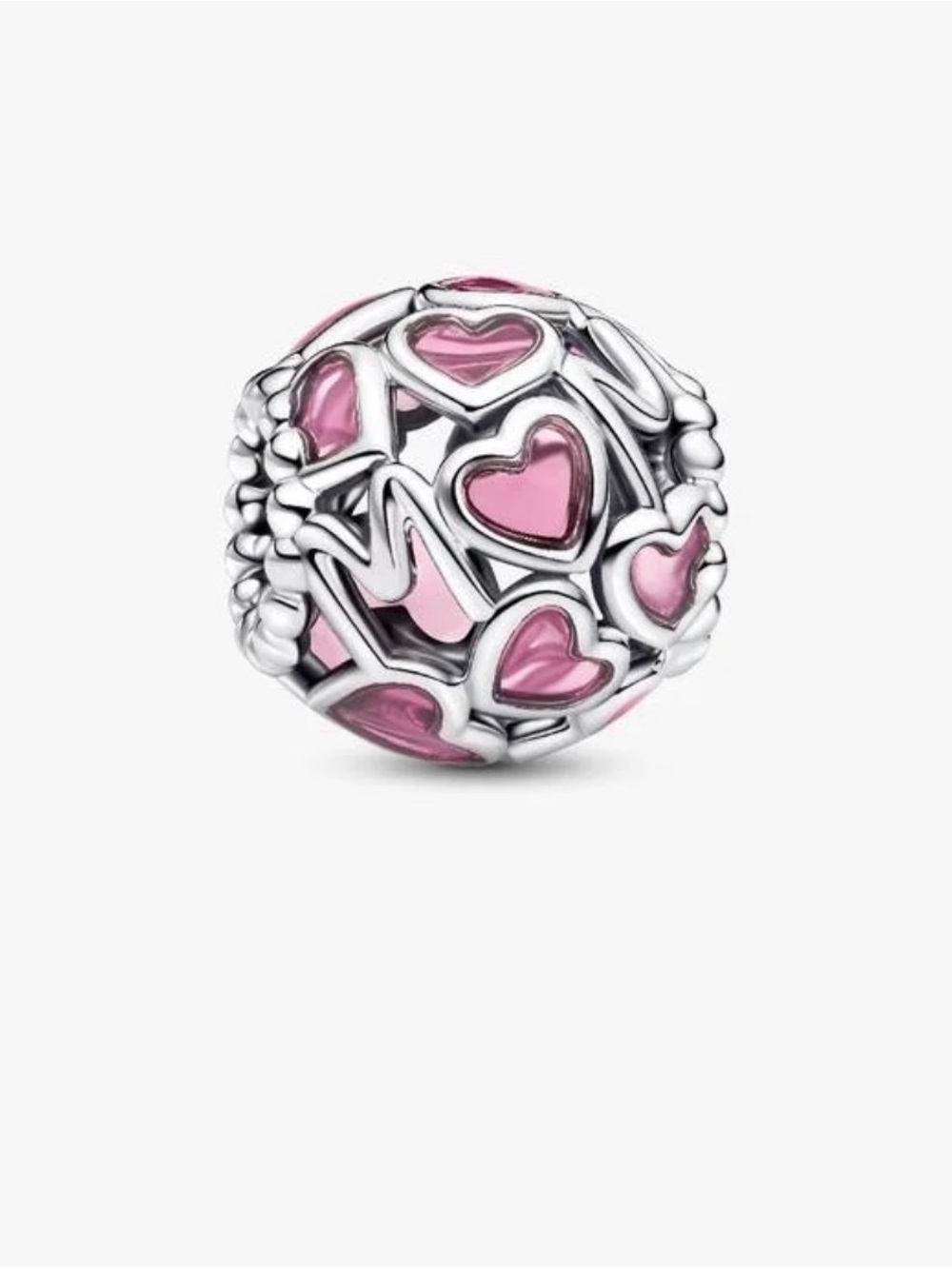🩷🩷🩷Pandora Pink Heart MOM Openwork Charm - LIMITED EDITION 🩷🩷🩷